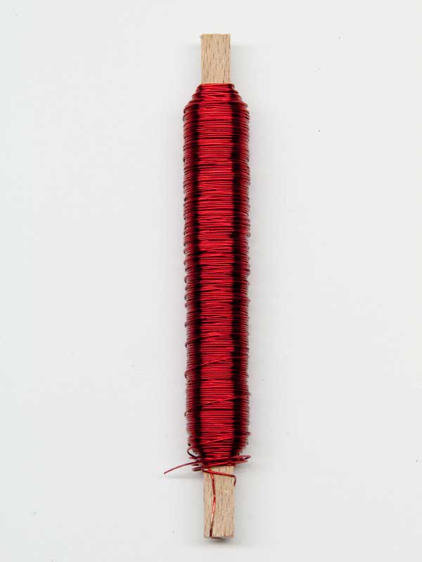 klosje rood wikkeldraad voor decoratie